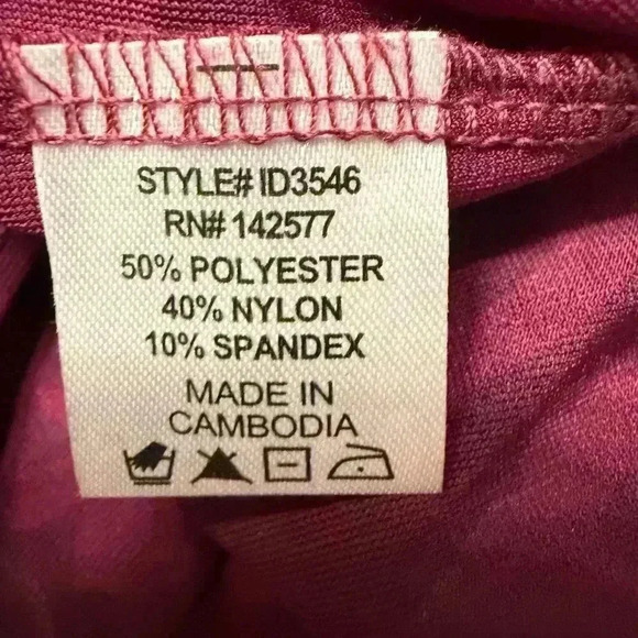 Iris dress with long sleeves in burgundy with raised pattern velvet touch Large - Picture 6 of 13